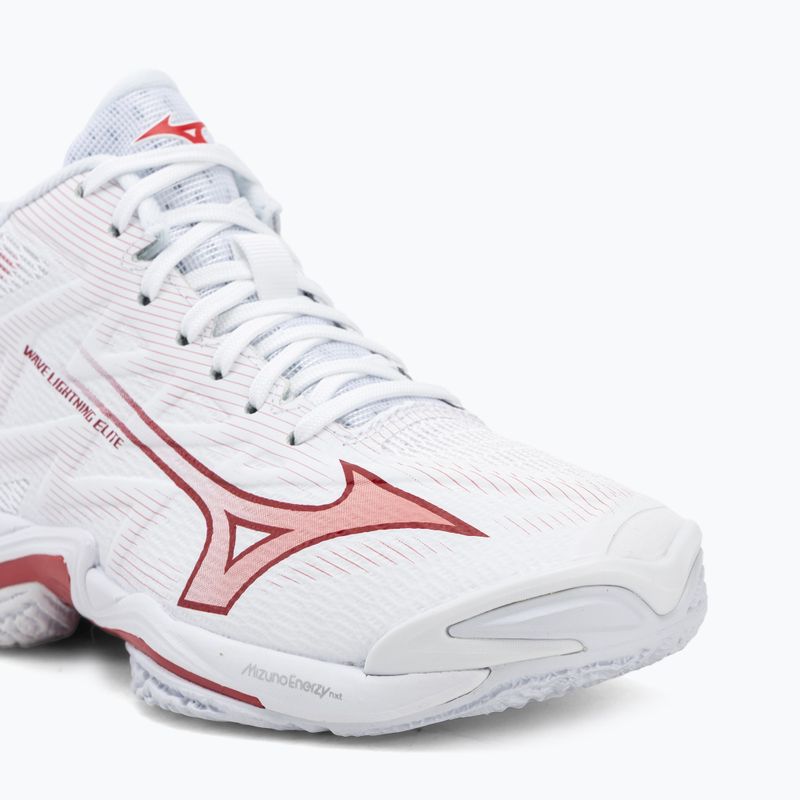 Dámske volejbalové topánky Mizuno Wave Lightning Elite Mid white/rose elegance/lava falls 7