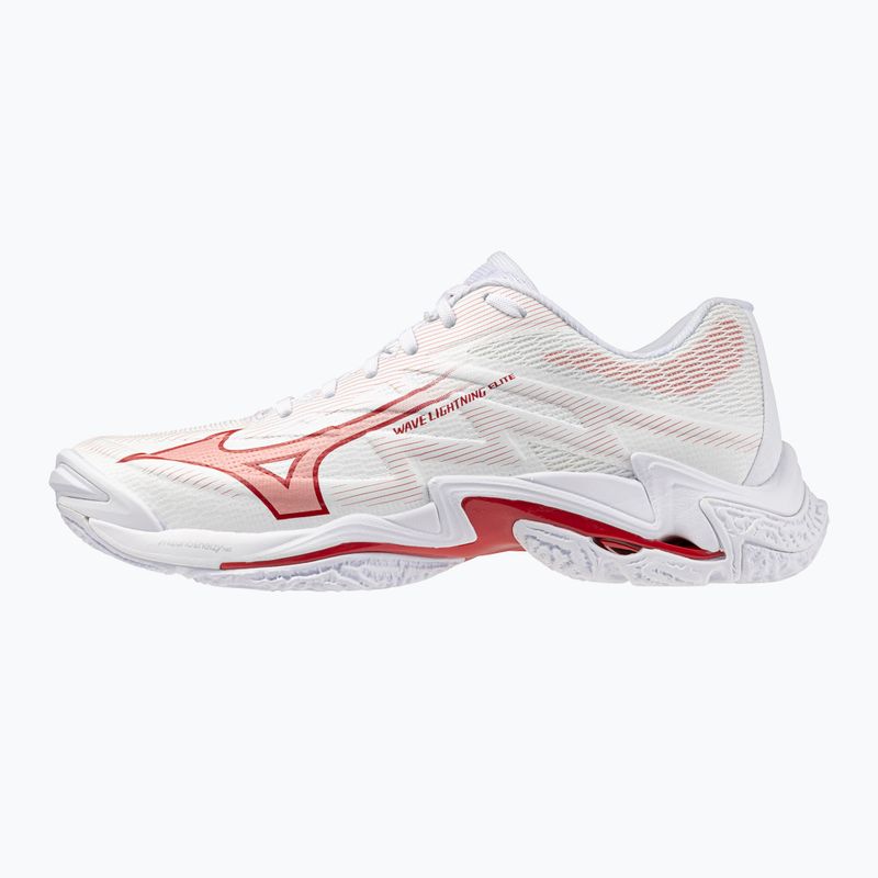 Dámske volejbalové topánky Mizuno Wave Lightning Elite white/rose elegance/lava falls 8