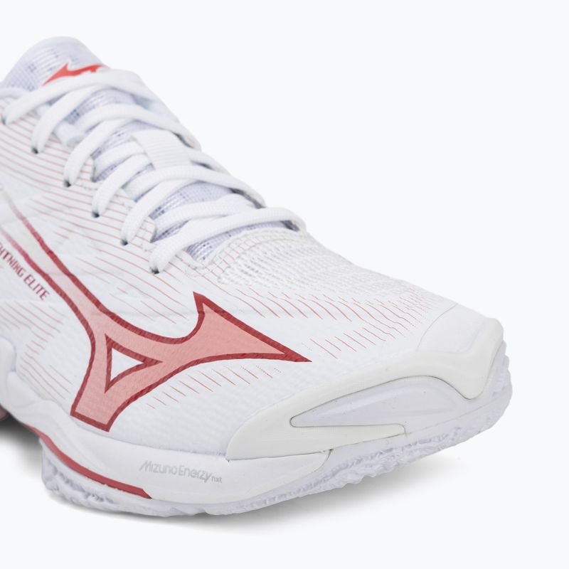 Dámske volejbalové topánky Mizuno Wave Lightning Elite white/rose elegance/lava falls 7