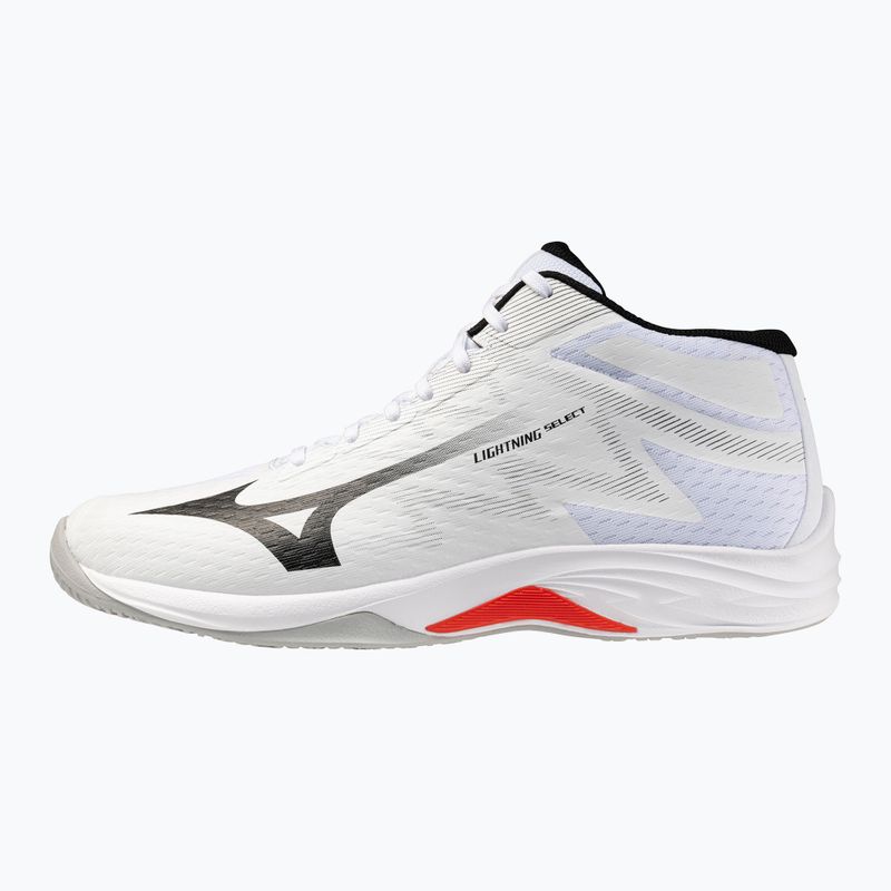 Volejbalové topánky Mizuno Lightning Select Mid white/black/fiery red