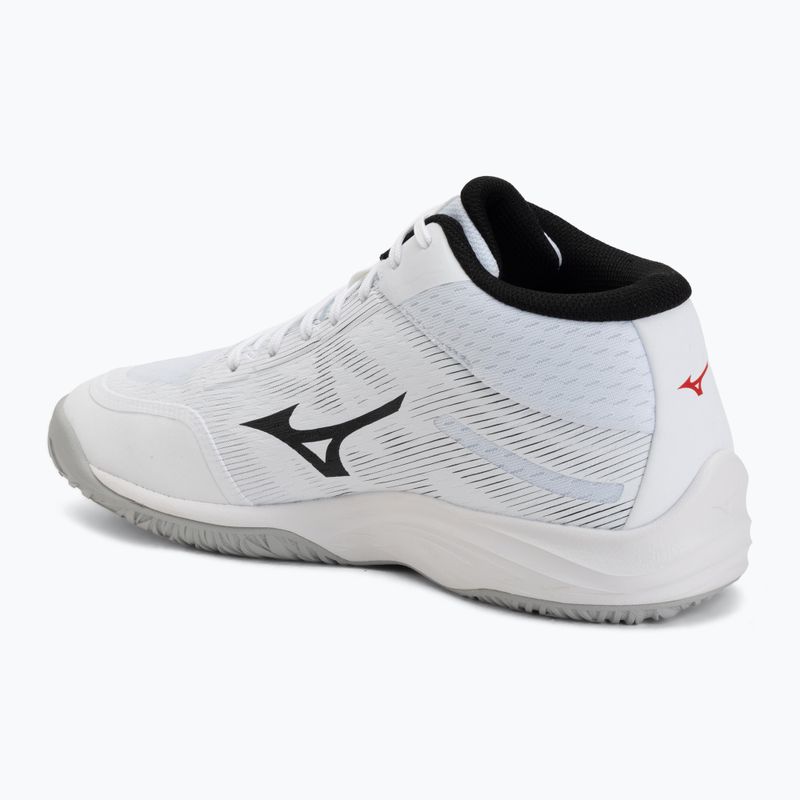 Volejbalové topánky Mizuno Lightning Select Mid white/black/fiery red 3