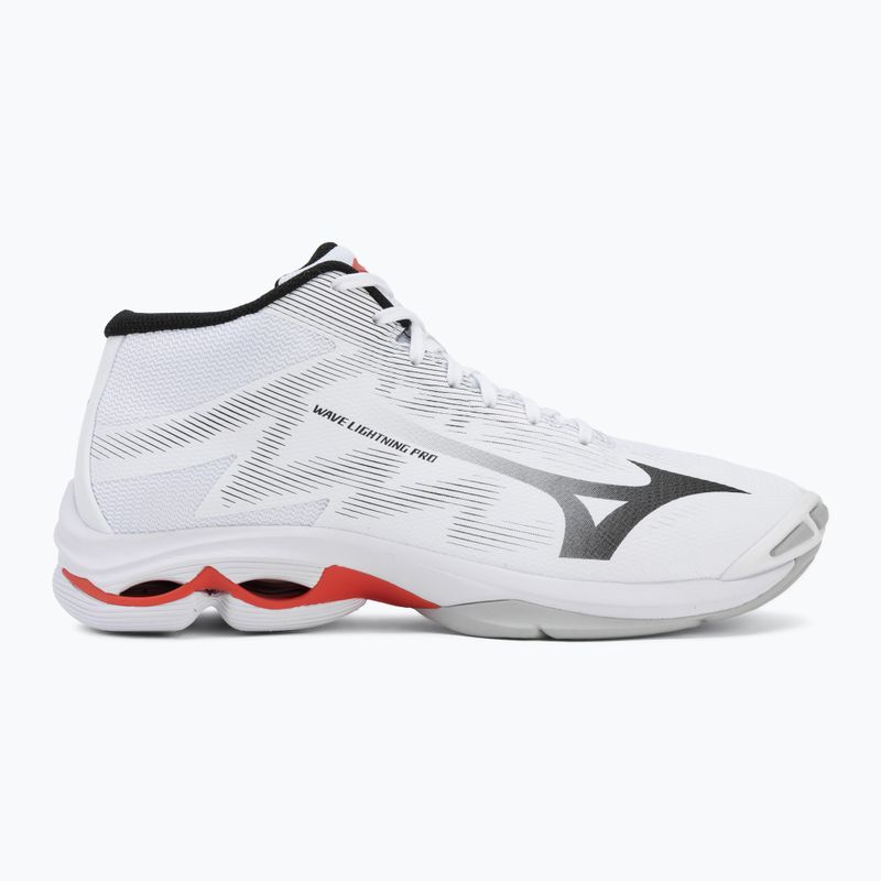 Volejbalové topánky Mizuno Wave Lightning Pro Mid white/black/fiery red 2