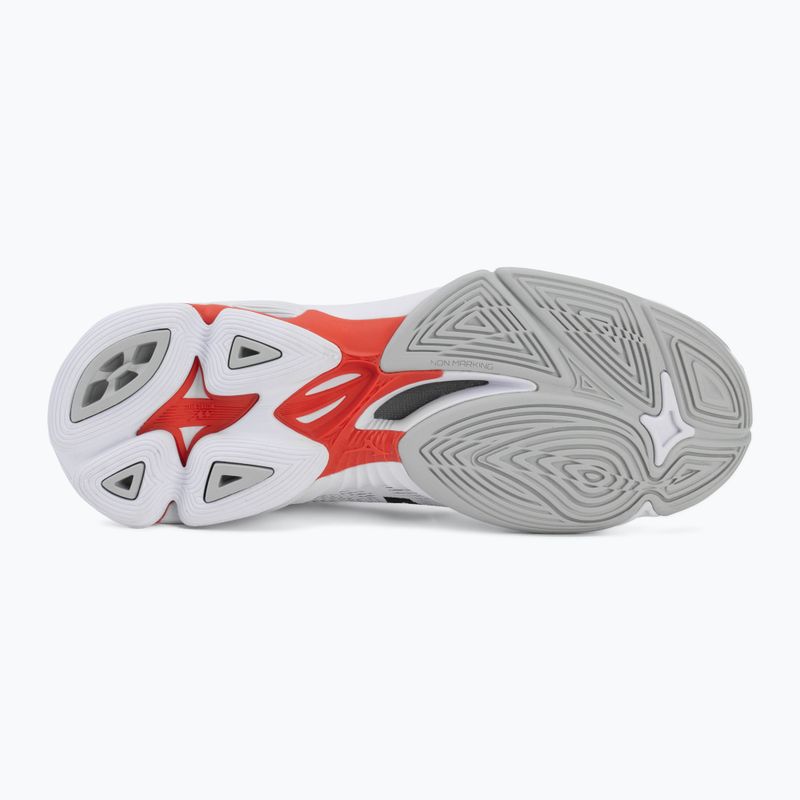 Volejbalové topánky Mizuno Wave Lightning Pro Mid white/black/fiery red 4