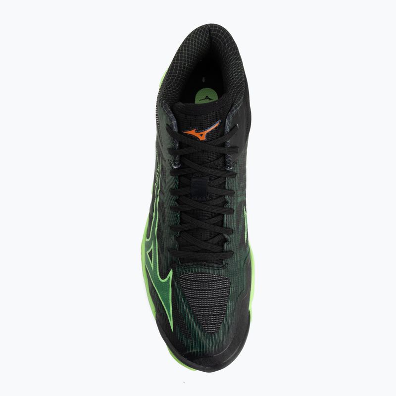 Volejbalové topánky Mizuno Wave Lightning Elite Mid black/glowing apple/mandarin orange 5