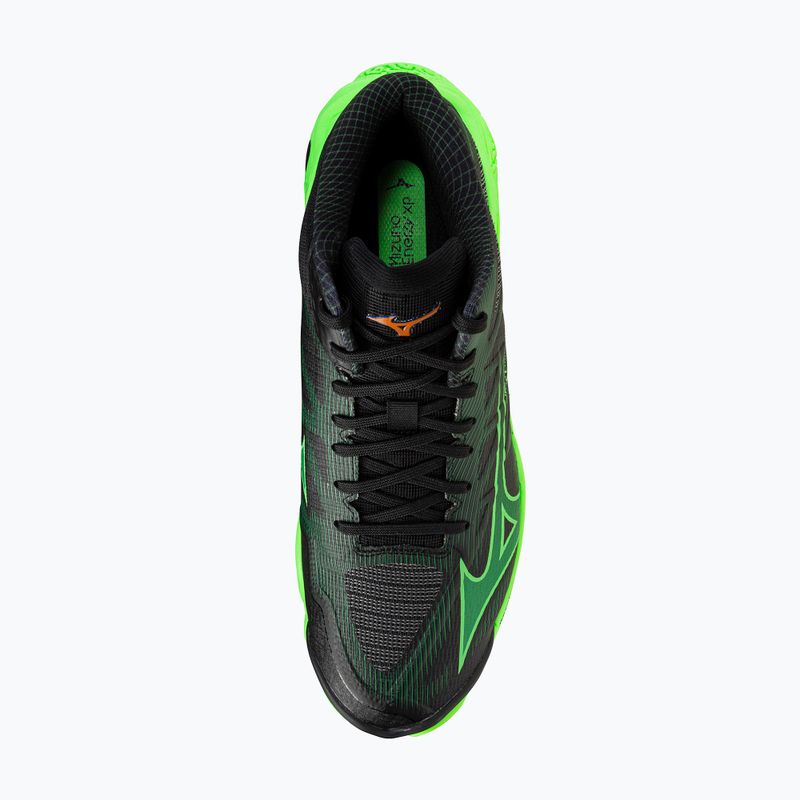 Volejbalové topánky Mizuno Wave Lightning Elite Mid black/glowing apple/mandarin orange 5