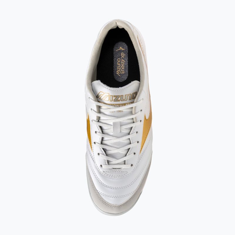 Futbalové kopačky Mizuno Morelia Sala Pro TF white/football gold/galaxy silver 5