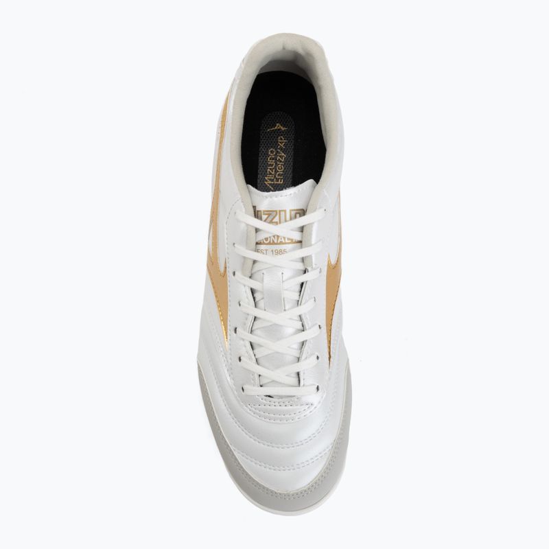 Futbalové kopačky Mizuno Morelia Sala Pro IN white/football gold/galaxy silver 5