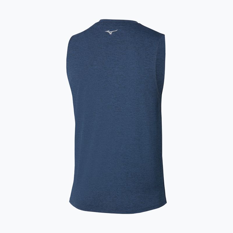 Pánske bežecké tričko Mizuno Impulse Core Sleeveless estate blue 2