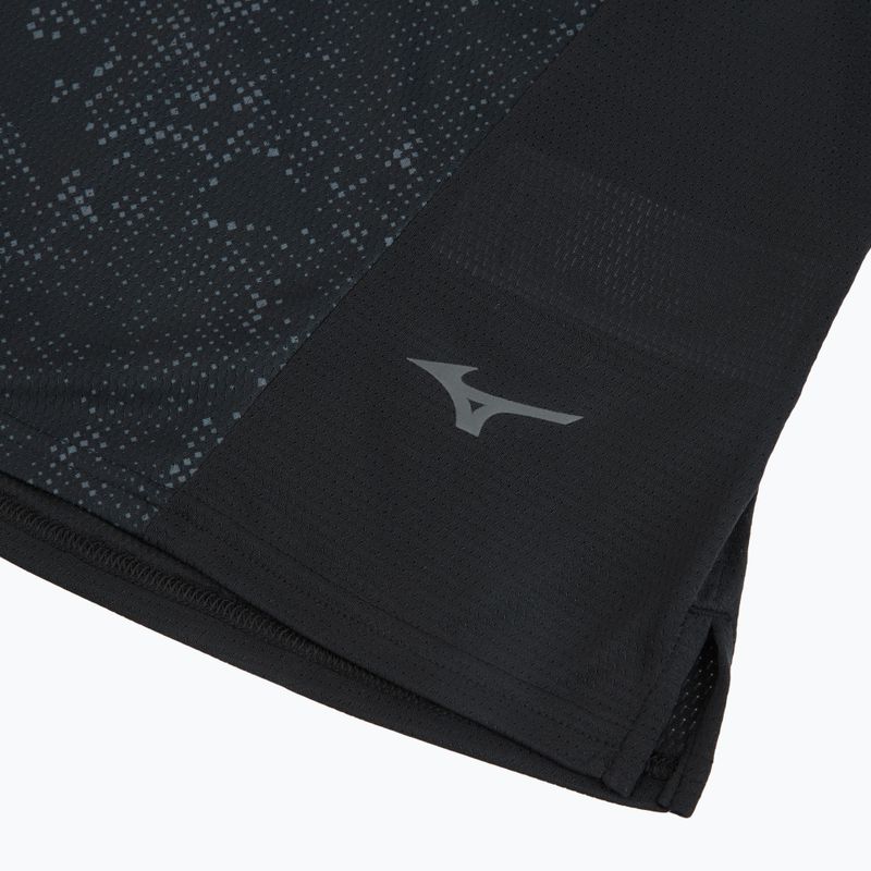 Pánske bežecké tričko Mizuno Active DryAeroFlow Graphic black/gray 3
