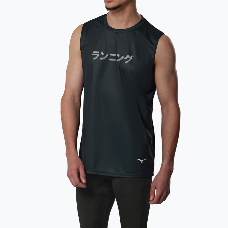 Pánske bežecké tričko Mizuno Core Graphic Sleeveless black