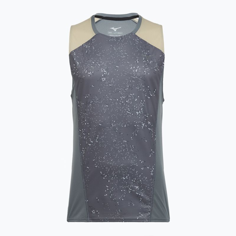 Pánske bežecké tričko Mizuno Active DryAeroFlow Graphic Tank Top lava smoke