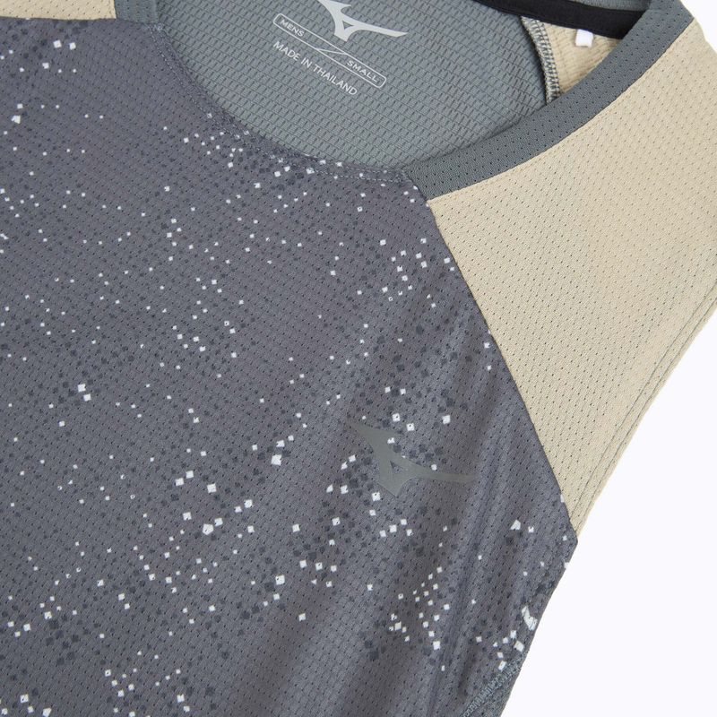 Pánske bežecké tričko Mizuno Active DryAeroFlow Graphic Tank Top lava smoke 3