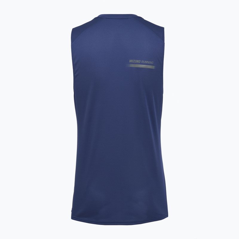 Pánske bežecké tričko Mizuno Active DryAeroFlow Graphic Tank Top estate blue 2