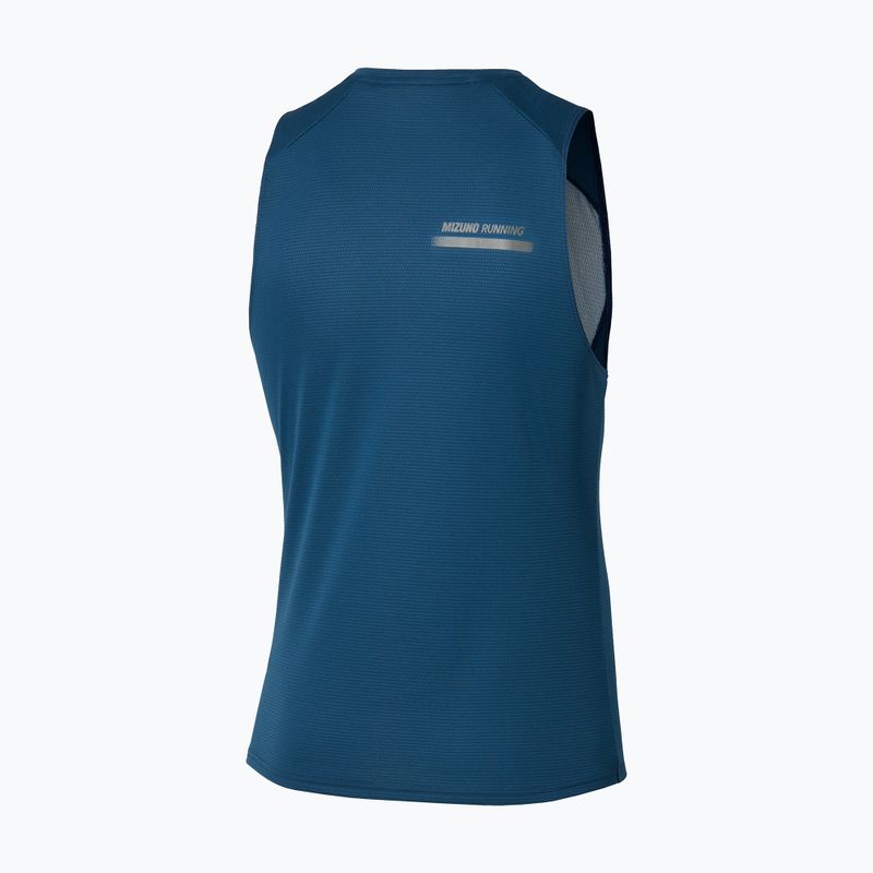 Pánske bežecké tričko Mizuno Active DryAeroFlow Graphic Tank Top estate blue 2