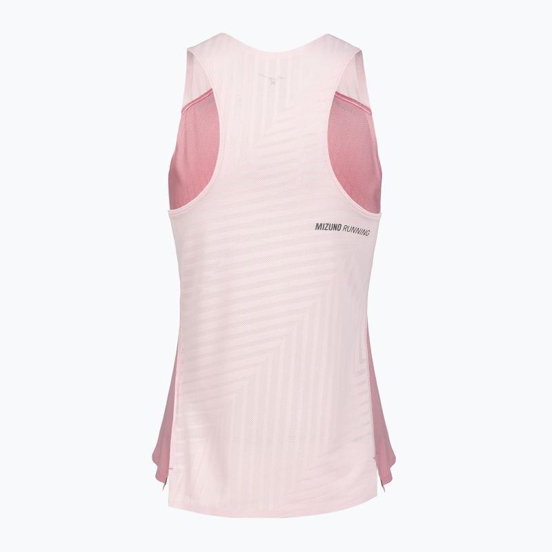 Dámske bežecké tričko Mizuno Tech Light Singlet rose elegance 2