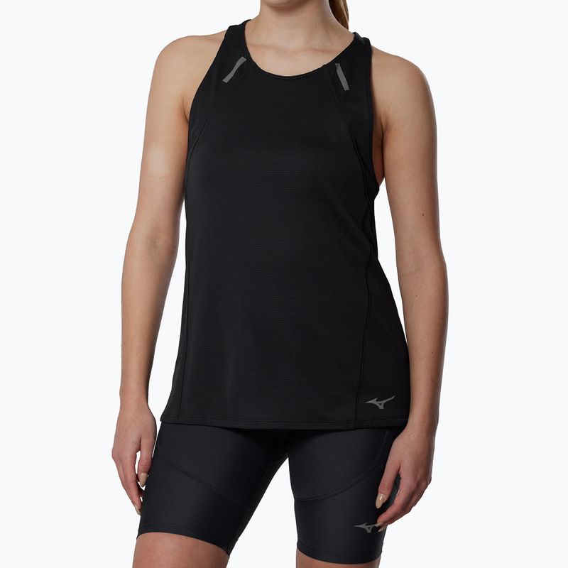 Dámske bežecké tričko  Mizuno Active DryAeroFlow Tank Top black 2