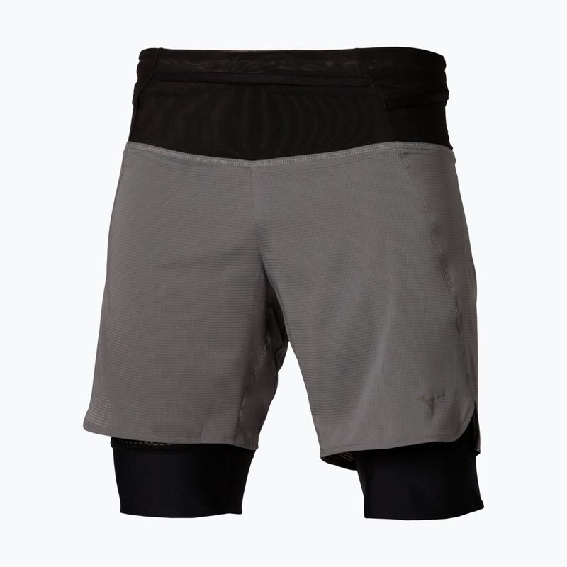 Pánske bežecké šortky Mizuno Trail Multipocket 2in1 lava smoke 3