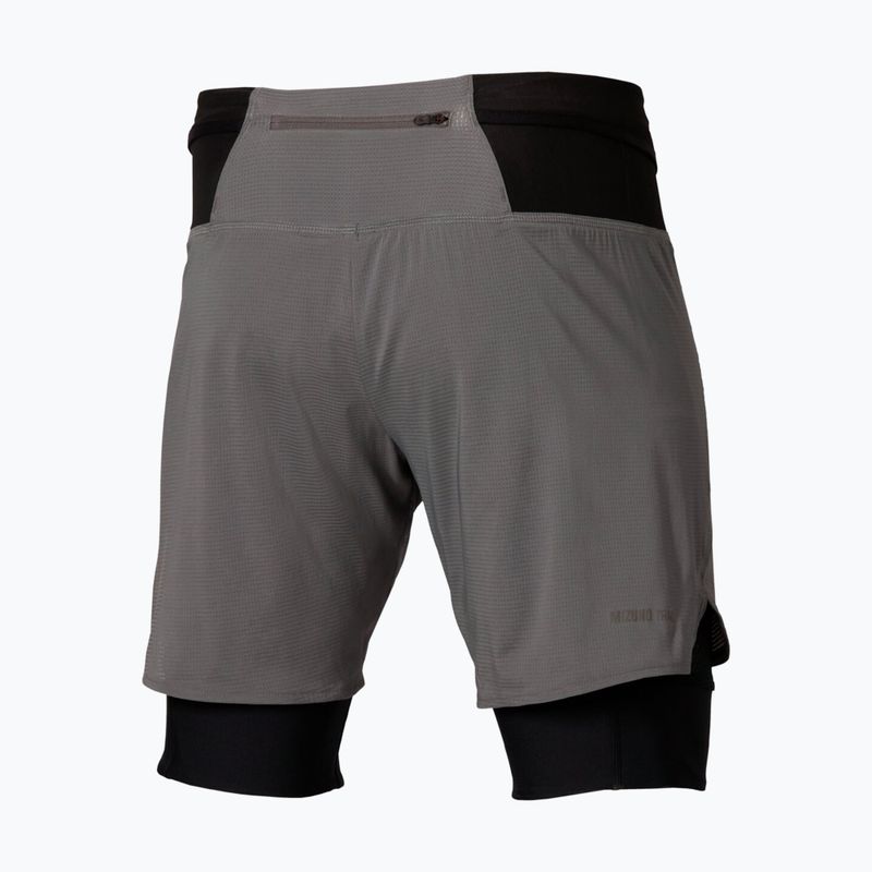 Pánske bežecké šortky Mizuno Trail Multipocket 2in1 lava smoke 4