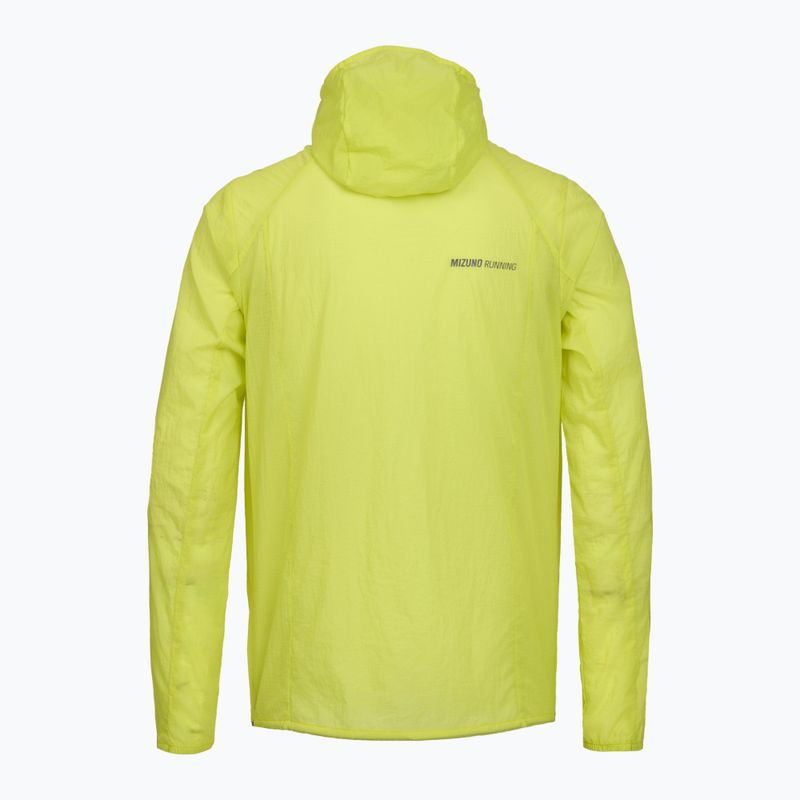 Pánska bežecká bunda Mizuno Tech Light Hooded lightning yellow 2