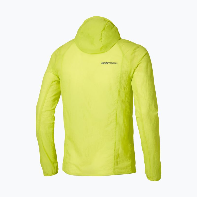 Pánska bežecká bunda Mizuno Tech Light Hooded lightning yellow 2