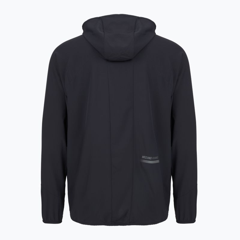 Pánska bežecká bunda Mizuno Active Alpha Hooded black 3