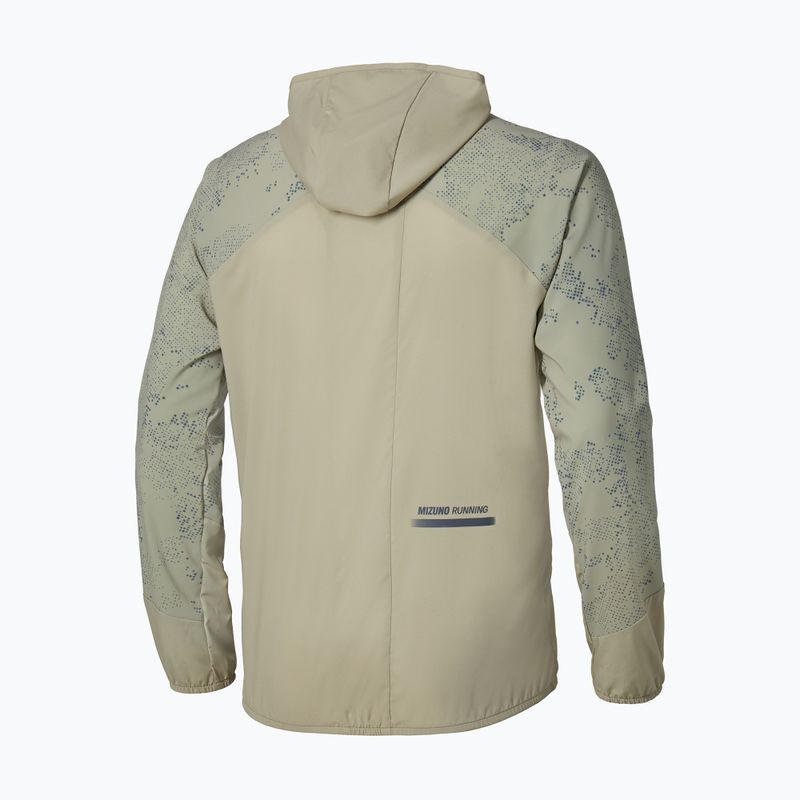 Pánska bežecká bunda Mizuno Active Alpha Hooded elm 2