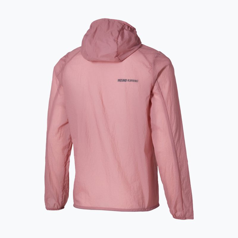 Dámska bežecká bunda Mizuno Tech Light Hooded Jacket rose elegance 2