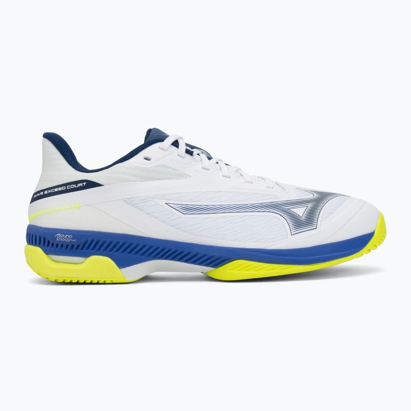 Tenisové topánky Mizuno Wave Exceed Court AC white/dazzling blue/lightning 2