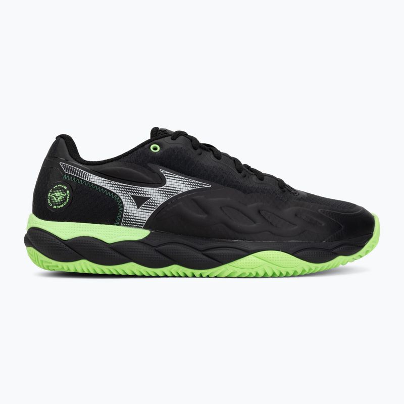 Topánky na padel Mizuno Wave Enforce Court Padel black/foliage green/glowing ap 2