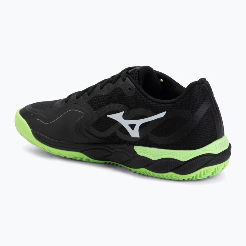 Topánky na padel Mizuno Wave Enforce Court Padel black/foliage green/glowing ap 3