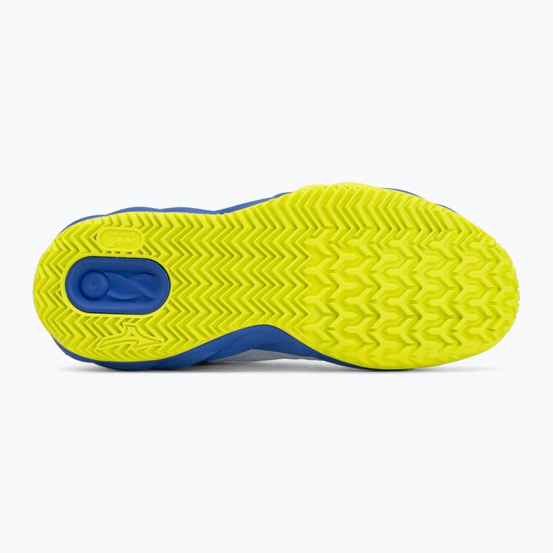 Pánske tenisové topánky  Mizuno Wave Enforce Court CC white/dazzling blue/lightning 4
