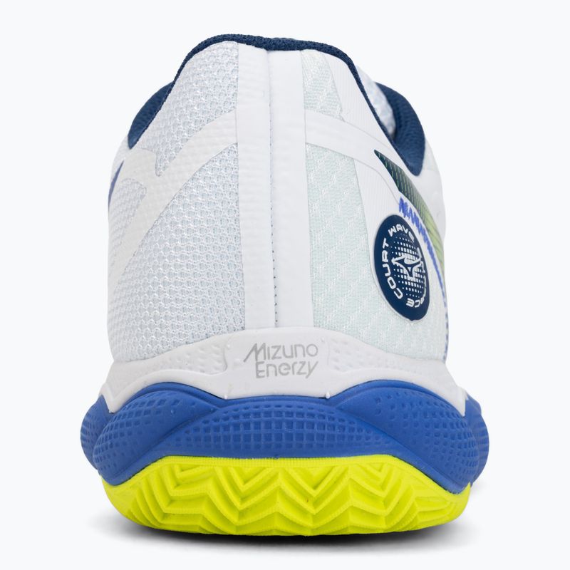 Pánske tenisové topánky  Mizuno Wave Enforce Court CC white/dazzling blue/lightning 6