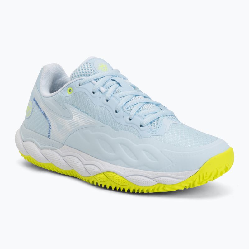 Dámske tenisové topánky Mizuno Wave Enforce Court CC W ice water/lightning yellow/ancient