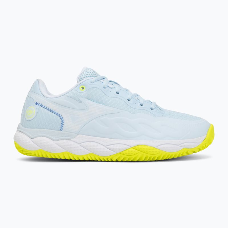 Dámske tenisové topánky Mizuno Wave Enforce Court CC W ice water/lightning yellow/ancient 2