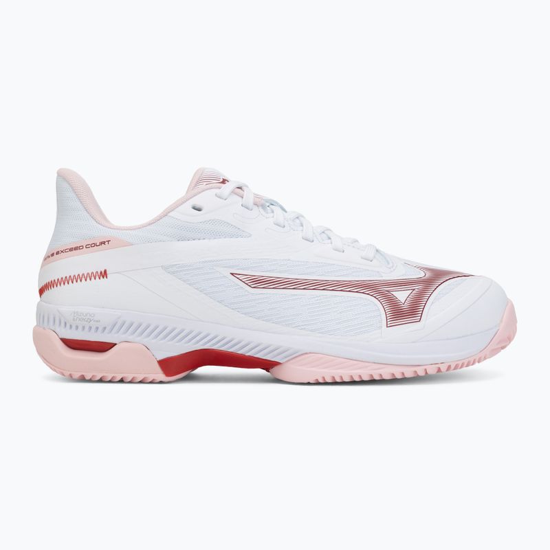 Dámske tenisové topánky Mizuno Wave Exceed Court CC W white/pinkesque/barbados cherr 2