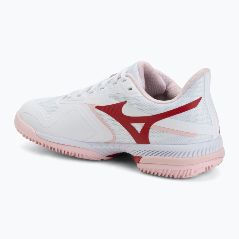 Dámske tenisové topánky Mizuno Wave Exceed Court CC W white/pinkesque/barbados cherr 3