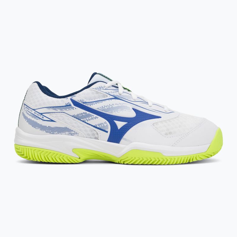 Pánske tenisové topánky  Mizuno Break Shot 5 CC white/dazzling blue/ lightning 2