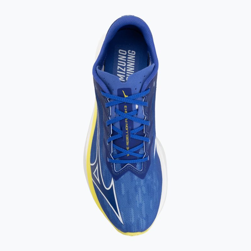 Pánske bežecké topánky Mizuno Wave Rebellion Flash 3 dazzling blue/surf the web/fortune yellow 5