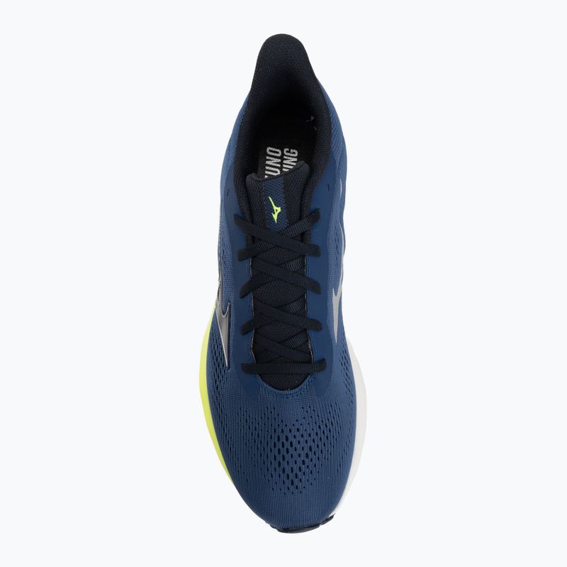 Pánske bežecké topánky Mizuno Wave Serene 2 estate blue/silver/lightning yellow 5