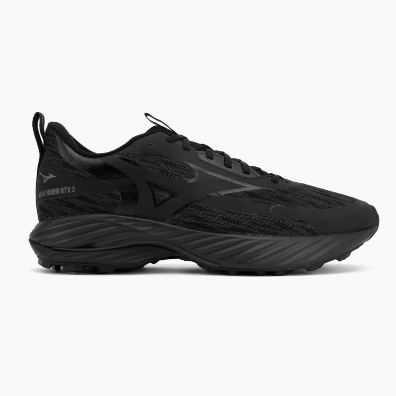 Pánske bežecké topánky Mizuno Wave Rider GTX 3 black/black/black sand 2