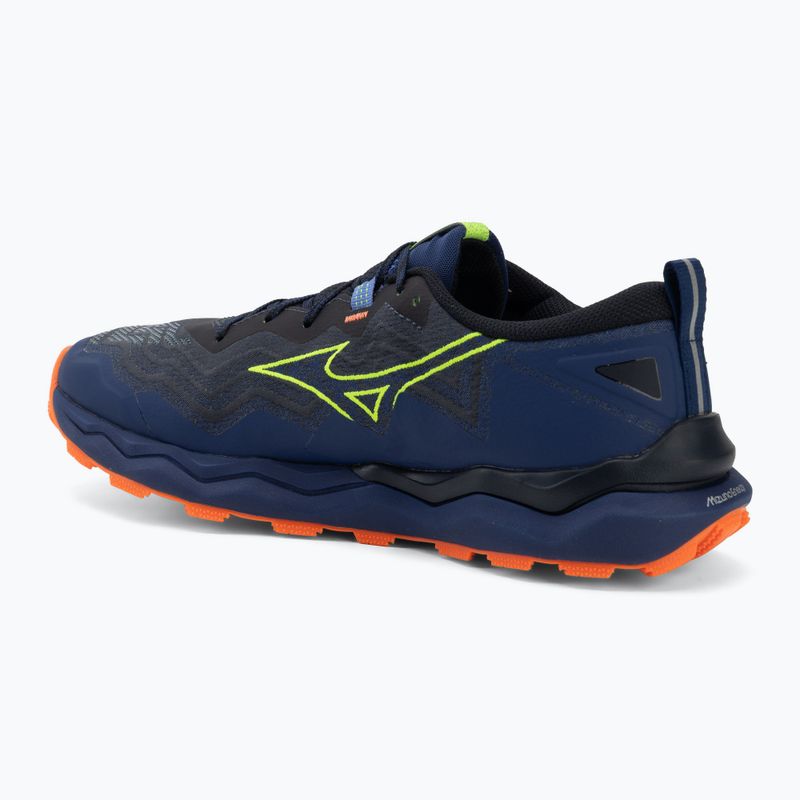 Pánske bežecké topánky Mizuno Wave Daichi 9 estate blue/lightning yellow 3