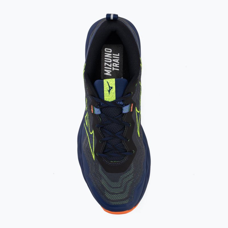 Pánske bežecké topánky Mizuno Wave Daichi 9 estate blue/lightning yellow 5