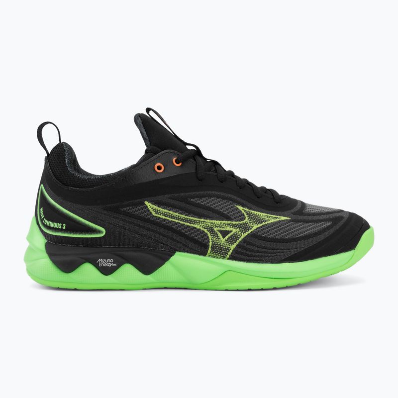 Volejbalové topánky Mizuno Wave Luminous 3 black/glowing apple/mandarin orange 2