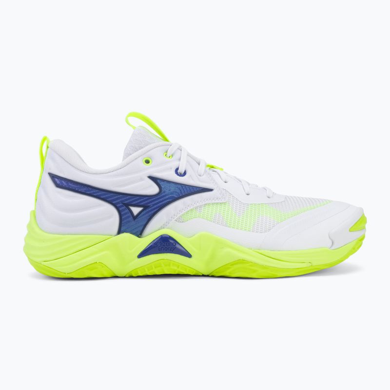 Volejbalové topánky Mizuno Wave Momentum Elite white/lightning yellow/dazzling blue 2