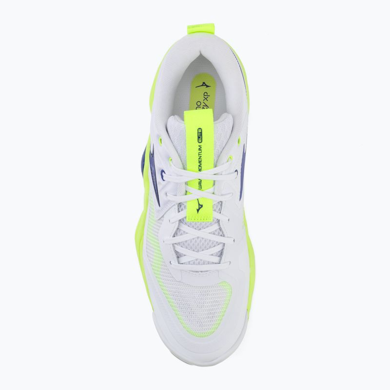 Volejbalové topánky Mizuno Wave Momentum Elite white/lightning yellow/dazzling blue 5