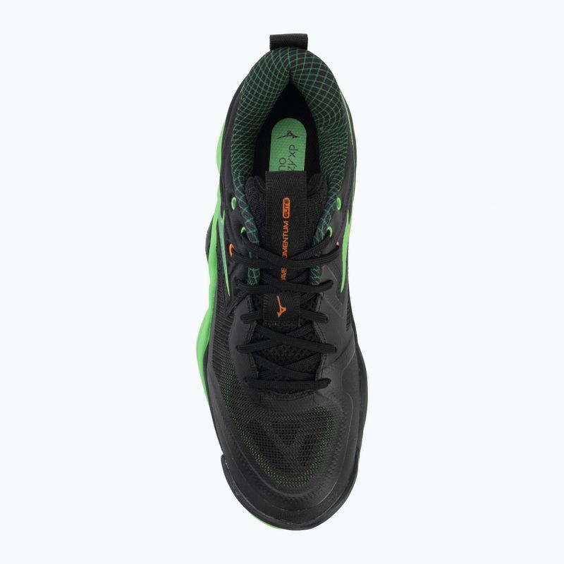 Volejbalové topánky Mizuno Wave Momentum Elite black/glowing apple/mandarin orange 5