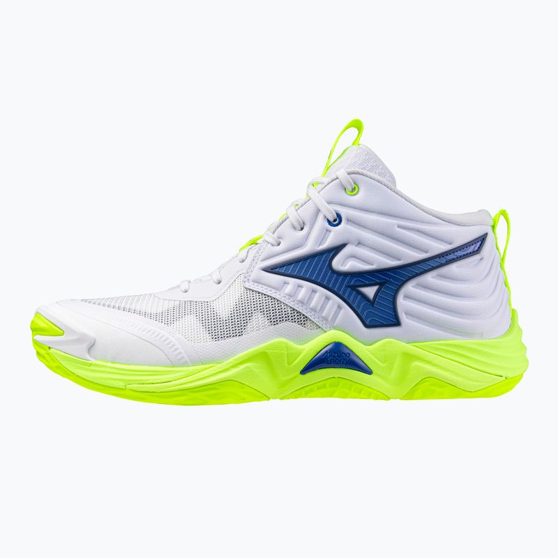 Volejbalové topánky Mizuno Wave Momentum Elite Mid white/lightning yellow/dazzling blue 8