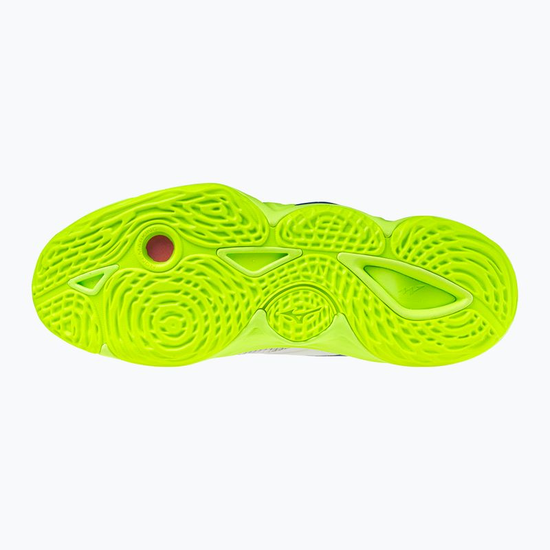 Volejbalové topánky Mizuno Wave Momentum Elite Mid white/lightning yellow/dazzling blue 9