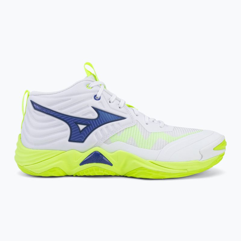Volejbalové topánky Mizuno Wave Momentum Elite Mid white/lightning yellow/dazzling blue 2