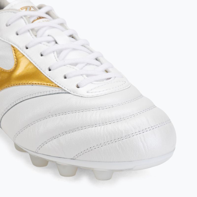 Kopačky Mizuno Morelia II Elite FG white/football gold/galaxy silver 7